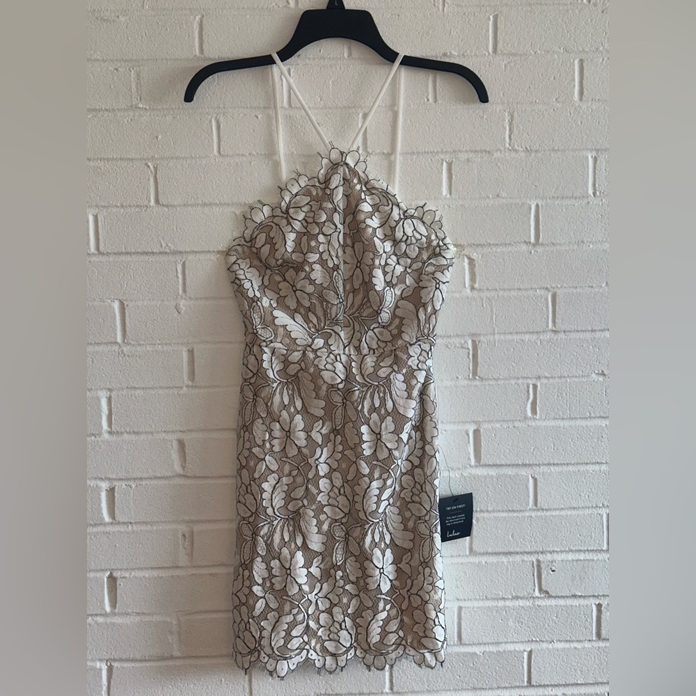 Lulus Elegant White Lace Dress